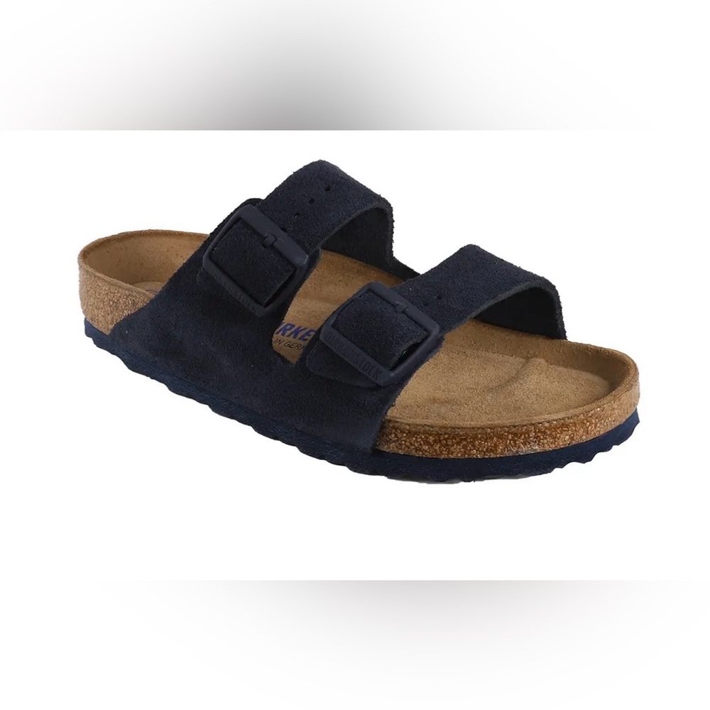 Birkenstock Dark Blue Suede Sandals